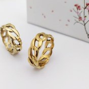 تصویر حلقه کارتیر طلاروس رنگ ثابت - سایز 