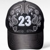 تصویر کلاه نقابی 47 چرم مصنوعی مدل 23 کد 21504 