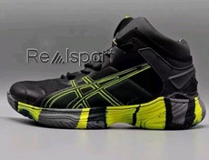 تصویر کفش والیبال اسیکس مدل متارایز رنگ سفید و آبی 