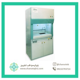 تصویر هود شیمی عرض ۱۰۰ با فن فلزی قوی ۲۸۰۰ دور بهسان 