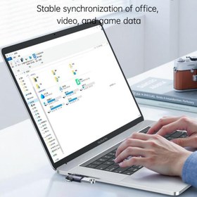 تصویر تبدیل USB3.0 OTG به تایپ سی / لایتنینگ یسیدو GS35 Yesido GS35 USB3.0 To Type-C / Lightning Adapter