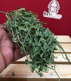 تصویر یونجه خرگوش و جوندگان سبز خشک پربرگ بتی لوپ 