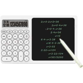 تصویر ماشین حساب گرین لاین مدل CalcuWrite Pro به همراه قلم 