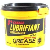 تصویر گریس لیتیوم برند کانادا حجم 115 گرم زرد رنگ Canadian brand lithium grease, volume 115 grams, yellow color