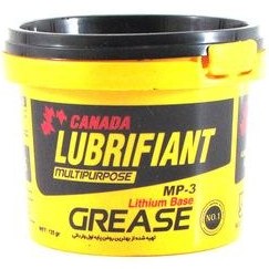 تصویر گریس لیتیوم برند کانادا حجم 115 گرم زرد رنگ Canadian brand lithium grease, volume 115 grams, yellow color