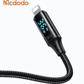 تصویر کابل شارژ مک دودو USB-C به LIGHTNING مدل CA-1 MCDODO Type-C to Lightning Transparent Data Cable | CA-1590