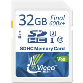 تصویر کارت حافظه SDHC ویکومن مدل Extra 600X کلاس 10استاندارد UHS-I سرعت 90MB/S ظرفیت 32 گیگابایت 