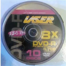 تصویر پک 10 عددی DVD خام هنگ کنگ برند Laser 