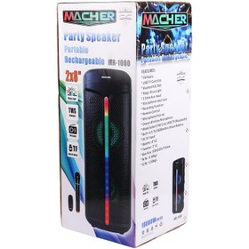 تصویر اسپیکر بلوتوثی قابل حمل مچر مدل MR-1000 Macher MR-1000 portable bluetooth speaker