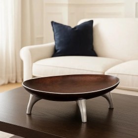 تصویر دیس میوه آلومینیوم _الیپس قهوه ای