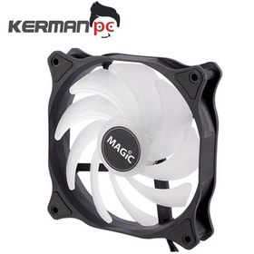تصویر فن کیس مجیک مدل MAGIC-120 BLACK ARGB 