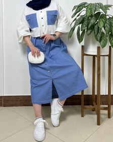 تصویر دامن چشمه - جین 