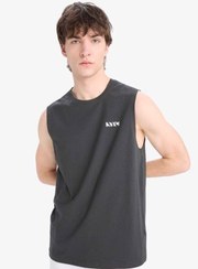 تصویر تی‌شرت مردانه بدون آستین با طرح چاپ شده Regular Fit آنتراسیت E321 | Defacto | 939928676 | اورجینال 