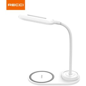 تصویر شارژر بی سیم و چراغ رومیزی رسی Recci Desktop Wireless Charging Lamp RLS-L08 