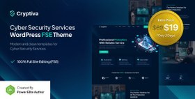 تصویر Cryptiva - Cyber Security Services FSE WordPress Theme 