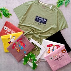 تصویر تیشرت زنانه پنبه ای 