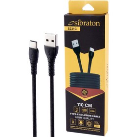 تصویر کابل تایپ سی فست شارژ Sibraton S231C 2.1A 1.1m SIBRATON S231C 2.1A 1.1M TYPE-C CABLE