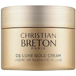 تصویر کرم صورت ذرات طلا 24 عیارو عصاره خاویار کریستین برتون 50 میل De Luxe Gold Cream