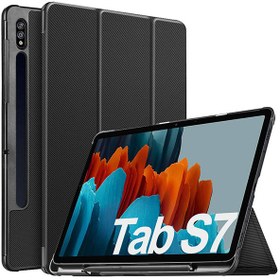 تصویر کیف کلاسوری هوشمند تبلت سامسونگ S7 T875 ا Flip case for Galaxy Tab S7 T875 Flip case for Galaxy Tab S7 T875