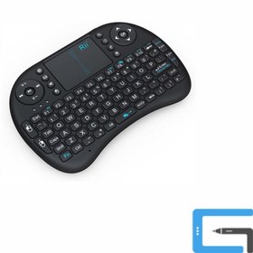 تصویر مینی کیبورد بی‌سیم Rii مدل i8 دارای تاچ‌پد 