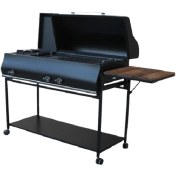 تصویر باربیکیو ذغالی گازی پلوپزدار بدون کابینت صادراتی 