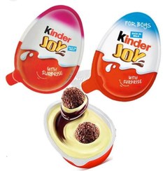 تصویر شکلات کیندر جوی دخترانه و پسرانه - باکس ۲۴ عددی - دانه‌ای Kinder joy