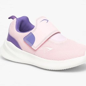 تصویر کفش ورزشی بافت‌دار دخترانه با بند چسبی برند dash Girls Textured Sports Shoes with Hook and Loop Closure