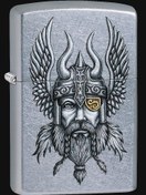 تصویر فندک زیپو مدل Zippo Viking Warrior Design کد 29871 Zippo Viking Warrior Design Lighter 29871