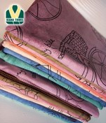 تصویر حوله استخری نانو میکروفایبر طرح دوچرخه 