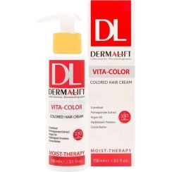 تصویر کرم مو بدون آبکشی درمالیفت مدل ویتا کالر مناسب موهای رنگ شده حجم 150 میلی لیتر 