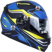 تصویر کلاه کاسکت راپیدو مدل 950 فک متحرک عینک دار 