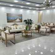 تصویر مبل کلاسیک فرانسوی کاجی ۸ نفره 