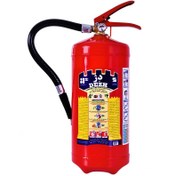 تصویر کپسول آتش نشانی 4 کیلوگرمی پودر و گاز برند دژ DEZH Brand 4kg Powder and Gas Fire Extinguisher