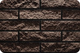 تصویر آجر نسوز نما صخره ای قهوه ای C10 