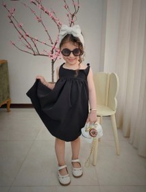 تصویر سارافون بهاری صورتی سایز ۷ سال 