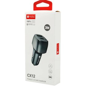 تصویر شارژر فندکی پرووان مدل CX12 PCG19 Car Charger ProOne CX12 PCG19