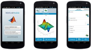 تصویر نرم افزار MATLAB برای نسخه آندروید MATLAB software for Android version