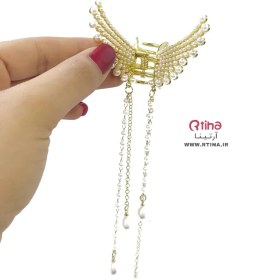 تصویر کلیپس فلزی بال فرشته آویز دار زایا Hanging angel wings metal clip