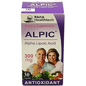 تصویر کپسول آلپیک 300 میلی گرم رها ALPIC ALPHA LIPOIC ACID 300 MG