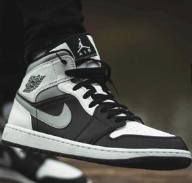 تصویر نایک ایر جردن وان Jordan 1 Mid White Shadow 