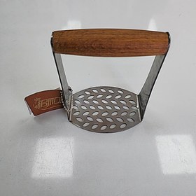 تصویر پوره کن استیل دسته چوبی (راش) 