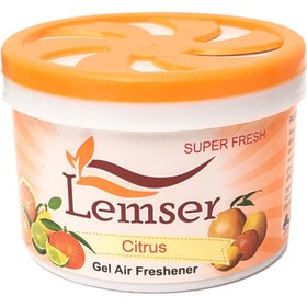 تصویر ژل خوشبو کننده هوا مرکبات سیتروس لمسر 90 گرمی Gel Lemser Air Freshener Citrus 90g