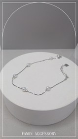 تصویر دستبند نقره کد S127 