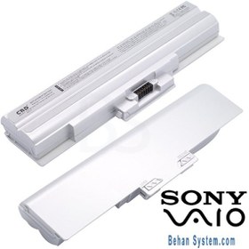 تصویر باتری لپ تاپ سونی Sony VGN-NW _4400mAh نقره ای 