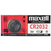 تصویر باتری سکه ای مکسل مدل CR2032 ا Maxell CR2032 coin cell battery Maxell CR2032 coin cell battery