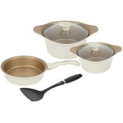 تصویر سرویس پخت و پز ۵ پارچه عروس مدل دیاکو + هدیه Aroos Diaco Cooking Service