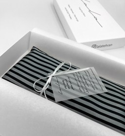 تصویر بالشتک چشم ساتن راه‌راه 