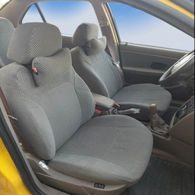 تصویر روکش صندلی هایکو طرح رسام مناسب سمند با جنس مخمل 