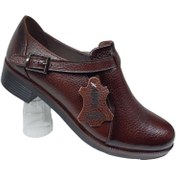 تصویر کفش زنانه چرم طبیعی دست دوز تبریز کد 091 