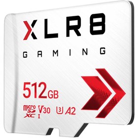 تصویر کارت حافظه میکرو اس دی پی ان وای مدل XLR8 GAMING CLASS10 U3 V30 512GB microSD Memory Card PNY XLR8 GAMING CLASS10 U3 V30 512GB